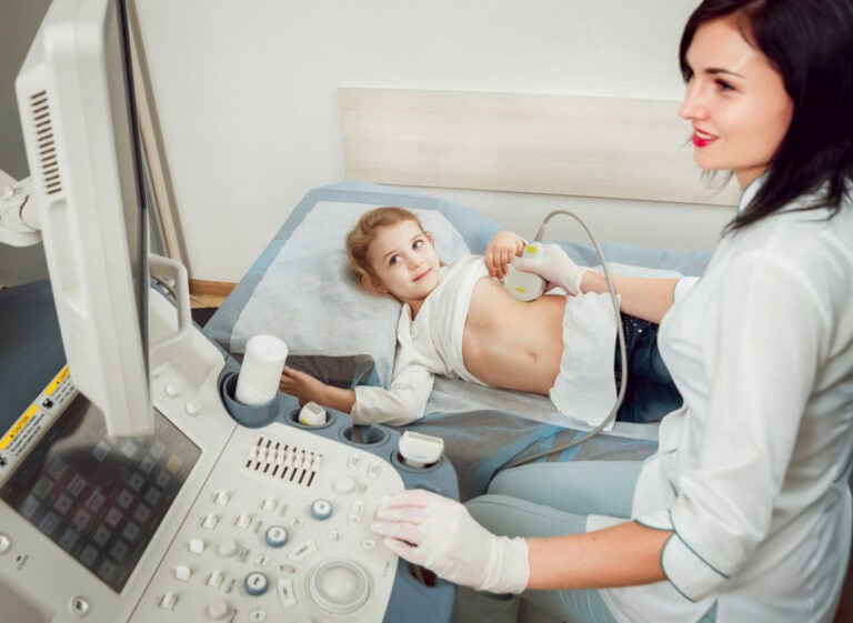 Ecografia pediatrica bambino